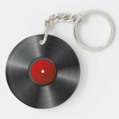 Geïsoleerd vinylrecord sleutelhanger (Achterkant)