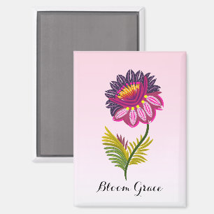 Geïsoleerde bloem magneet