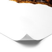 Geïsoleerde kleine tortoiseshel vlinder poster (Hoek)