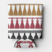 Geïsoleerde Tassel Fringe Garland Set. Blikjeskoeler (Voorkant)