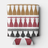 Geïsoleerde Tassel Fringe Garland Set. Blikjeskoeler (Achterkant)