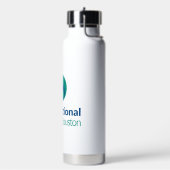 Geïsoleerde waterfles met Pop-up rietje - IVH Logo (Links)