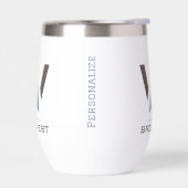 Geïsoleerde wijndroogtrommel - grote Logo (Links)