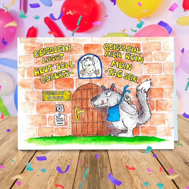 Geisslein Birthday wenskaart door Nicole Janes (Creator heeft geüpload)