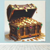 Geisterschiff der Piraten Canvas Afdruk (Insitu (Houten vloer))