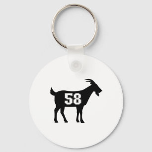 Geit 58 G.o.a.t. Nummer Vijftig Acht Geit Gear Sti Sleutelhanger