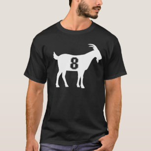 Geit 8 G.O.A.T. Nummer Acht Geit T-shirt