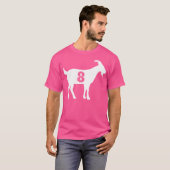 Geit 8 Geit Nummer 8 Geit T-shirt (Voorkant volledig)