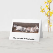 Geit Bookends Kaart (Gele Bloem)