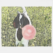 GEIT | Bubblegum Boer Kind Goat van GetYerGoat™ Fleece Deken (Voorkant (Horizontaal))