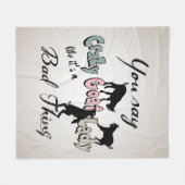 GEIT | Crazy Goat Lady van GetYerGoat™ Fleece Deken (Voorkant (Horizontaal))