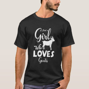 Geit Dier Caprine Boer Gewoon Een Meisje Dat Van G T-shirt