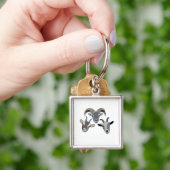 Geit Dier Grappige Geit Sleutelhanger (Hand)