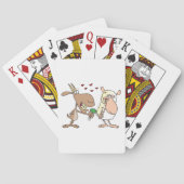 Geit en schaap in liefde pokerkaarten (Achterkant)