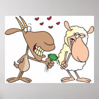 Geit en schaap verliefd