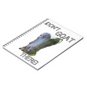 Geit "GA NIET NAAR DAAR!" Notitieboekje Notitieboek (Linkerzijde)