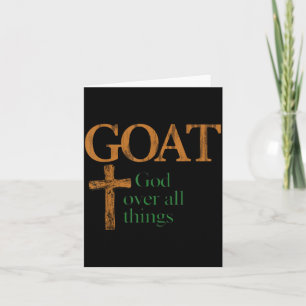 Geit God Over Alle Dingen Christelijke Grappige Sp Kaart