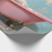 Geit in een roze bad cadeaupapier (Hoek)