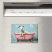 Geit in een roze bad magneet (Insitu (Vaatwasser))