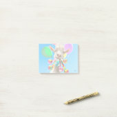 Geit met feestartikels post-it® notes (Op bureau)