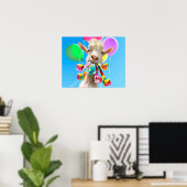 Geit met feestartikels poster (Thuiskantoor)