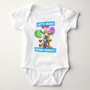 Geit met feestartikels romper