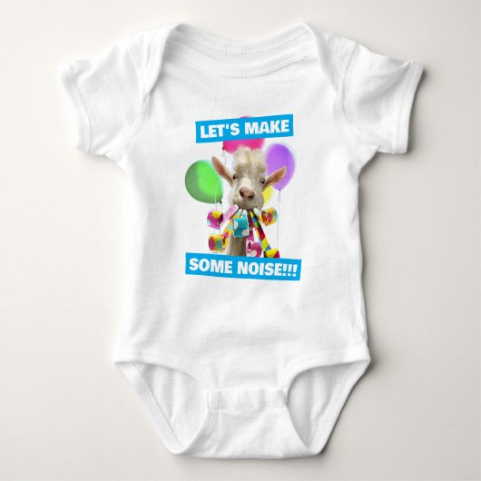 Geit met feestartikels romper (Voorkant)