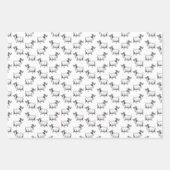 geit met lederkunst, aangepast op ACHTERGROND Inpakpapier Vel (Voorkant 3)