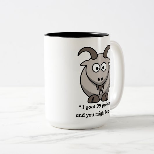 Geit Mok - "Ik heb 99 problemen en jij misschien w (Voorkant rechts)