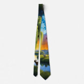 Geit onder de wilgenboom stropdas (Achterkant)