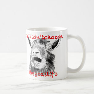 Geit Slogan Grappig Schreeuwende Boerderij Dier Ku Koffiemok