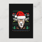 Geit Ugly Kerstkerstkerstkerstcadeau Informatiekaartje (Voorkant)