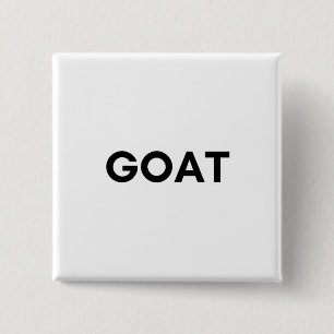 geit vierkante button 5,1 cm