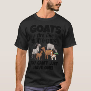 Geit voor Geitenliefhebbers Boerderij Kleding Meme T-shirt