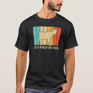 Geit voor mannen Boerderij dierlijk geit witter T-shirt