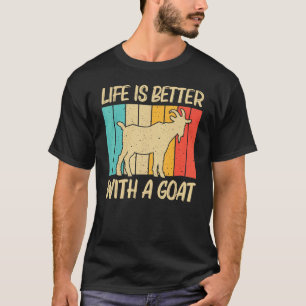 Geit voor mannen Boerderij dierlijk geit witter T-shirt