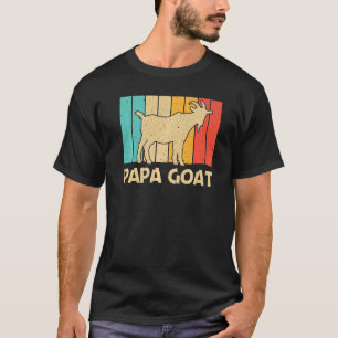 Geit voor mannen Papa Boerderij dierlijk geit witt T-shirt