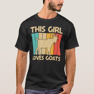 Geit voor meisjes Kinder Boerderij Dierenvriend Ge T-shirt