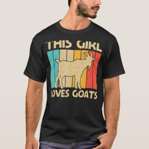 Geit voor meisjes Kinder Boerderij Dierenvriend Ge T-shirt