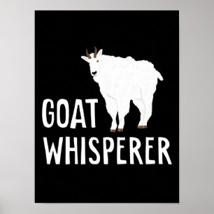 Geit Whisperer Funny Goat Boerderij Tshirt Pet Goa Poster