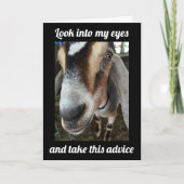 GEIT ZEGT: "GA NAAR BUITEN EN VIER **60ste** VERJA Kaart (Voorkant)