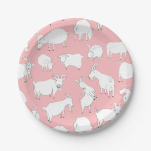 Geiten afspelen - Roze Papieren Bordje