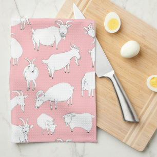 Geiten afspelen - Roze Theedoek