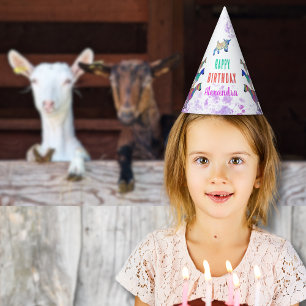 Geiten Boerderij Dier Verjaardagshoed Feesthoedjes