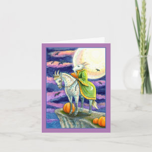 GEITEN DEMON, ZEKER VOETIG PAARD FANTASY HALLOWEEN FEESTDAGEN KAART