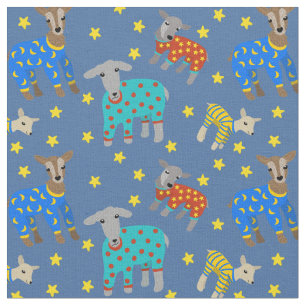 Geiten die pyjama's met sterren blauw gepatterd dr stof