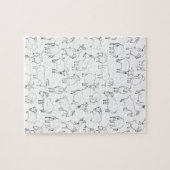 Geiten die spelen - Transparantie (kies uw eigen) Legpuzzel (Horizontaal)