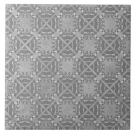 Geiten en cirkels grijs geometrisch patroon tegeltje