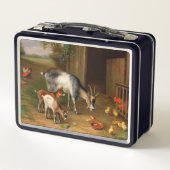 Geiten en kippen bij de Boerderij (Achterkant)