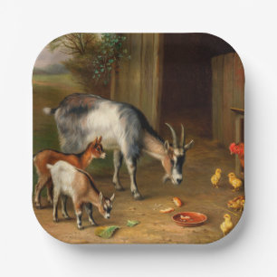 Geiten en kippen bij de Boerderij Papieren Bordje